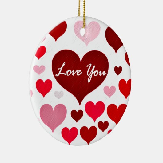 Liefde je! keramisch ornament (Rechts)