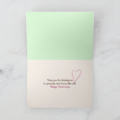 Liefde je krijt tekening kaart (Binnen)