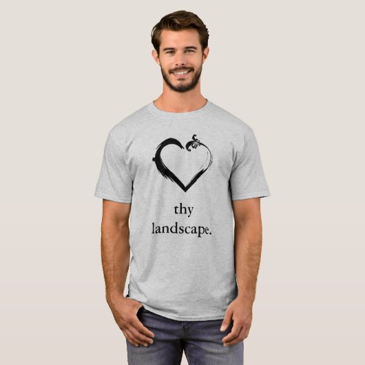Liefde je landschap T Shirt (Voorkant volledig)