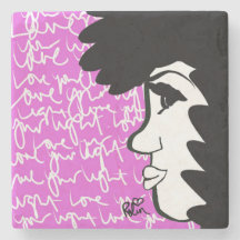 Liefde je lichtstone Onderzetter