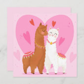 Liefde je Llama Holiday Card Feestdagenkaart (Voorkant / Achterkant)