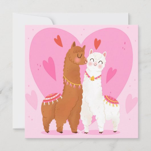 Liefde je Llama Holiday Card Feestdagenkaart (Voorkant)