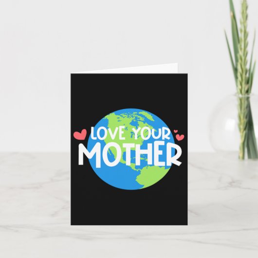 Liefde je moeder aarde dag kaart (Voorkant)