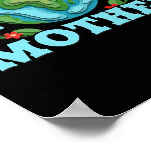 Liefde je moeder aarde milieubescherming poster (Hoek)