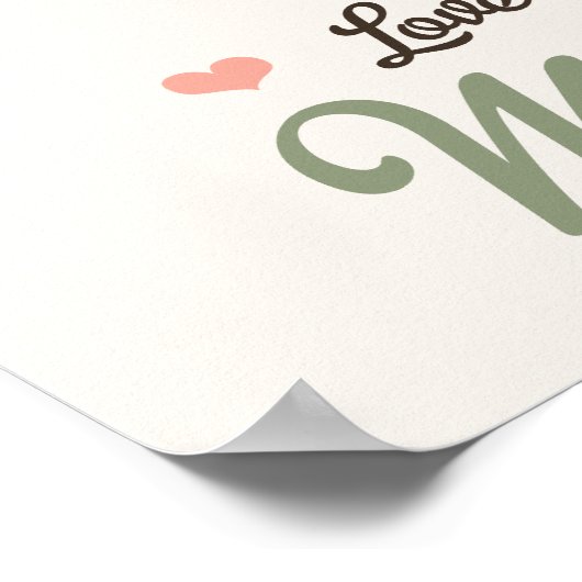 Liefde je moeder aarde Poster (Hoek)