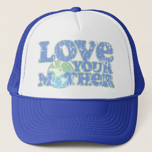 Liefde je moeder aarde Trucker Hat Pet (Voorkant)