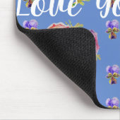 Liefde je moeder Roos florale computer muis muis m Muismat (Hoek)