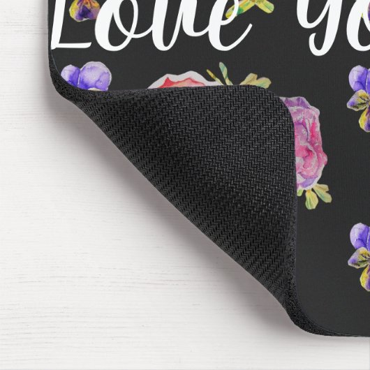 Liefde je moeder Roos florale computer muis muis m Muismat (Hoek)