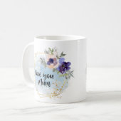Liefde je moeder Waterverf Floral cadeau Koffiemok (Voorkant links)