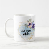 Liefde je moeder Waterverf Floral cadeau Koffiemok (Links)
