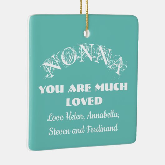 Liefde je niet moeder moeder aangepaste familienam keramisch ornament (Rechts)