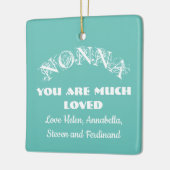 Liefde je niet moeder moeder aangepaste familienam keramisch ornament (Links)