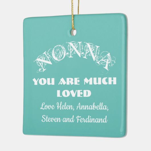 Liefde je niet moeder moeder aangepaste familienam keramisch ornament (Links)