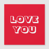 Liefde Je rode, moderne, gedurfde typografie magne (Voorkant)