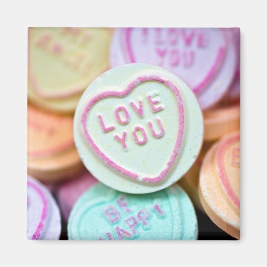 'Liefde je' Stil het liefdeshart Magnet (Voorkant)