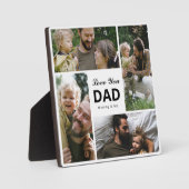Liefde je vader Foto Collage Family Gift Fotoplaat (Voorkant)
