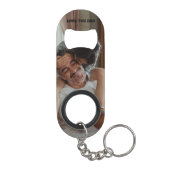 Liefde Je vader < persoonlijke foto  Mini Flessenopener (Achterkant)