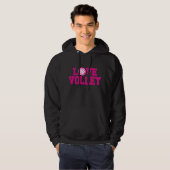 Liefde je volleybal gekleurd Sweatshirt (Voorkant volledig)