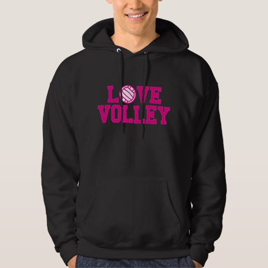 Liefde je volleybal gekleurd Sweatshirt (Voorkant)