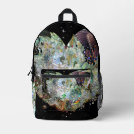 Liefde je wereld bedrukte rugzak