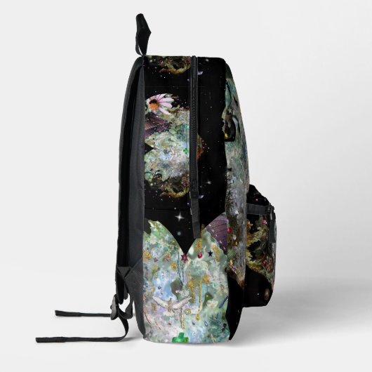 Liefde je wereld bedrukte rugzak (Links)