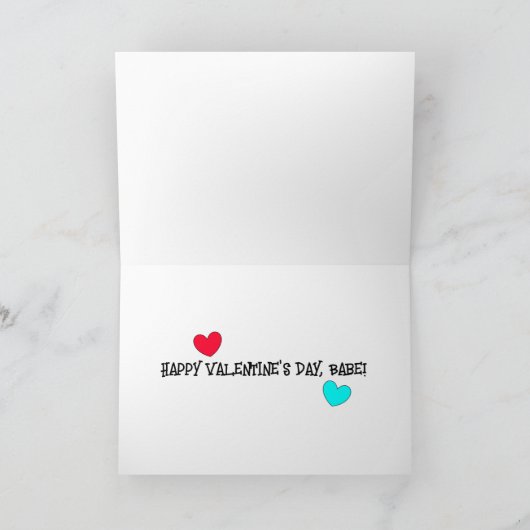 Liefde Je xoxo Valentijnsdag Kaart (Binnen)