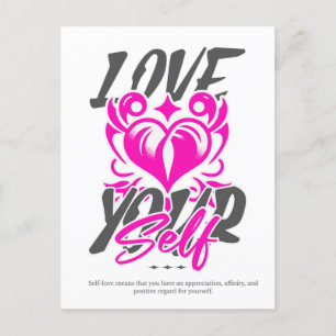 Liefde je zelf briefkaart