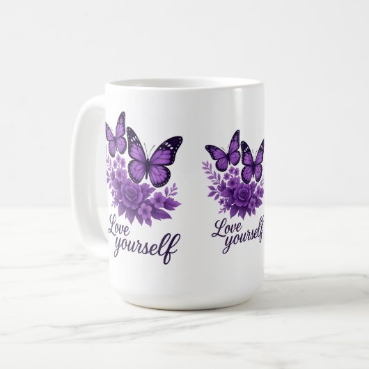 Liefde je zelf koffiemok (Voorkant links)