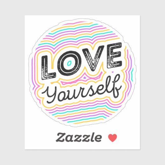 Liefde je zelf sticker (Vel)