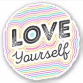 Liefde je zelf sticker (Voorkant)