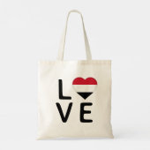 Liefde - Jemen vlag Tote Bag (Achterkant)