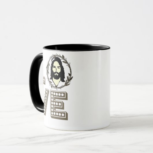 Liefde Jesus Coffee Mok, Religieuze Christelijke M Mok (Voorkant links)