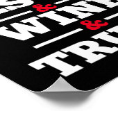 Liefde Jesus Wine Trump Religieuze Christelijke Fa Poster (Hoek)