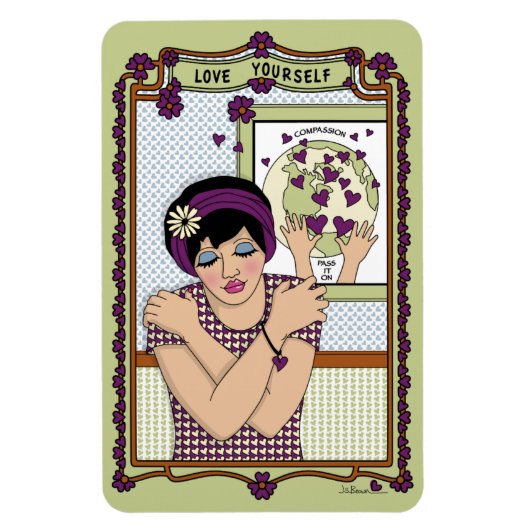 Liefde jezelf_A_4x6 koelkast Magnet Magneet (Verticaal)