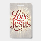 Liefde Jezus Badge (Achterkant)