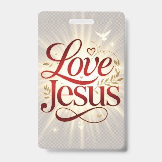 Liefde Jezus Badge (Voorzijde)