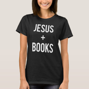Liefde Jezus en leesboeken citeren grappig Christe T-shirt