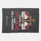 Liefde Jezus en Verkoop huizen Estate Agent Theedoek (Horizontaal)