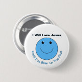 Liefde Jezus gezicht Ronde Button 5,7 Cm (Voorkant /achterkant)