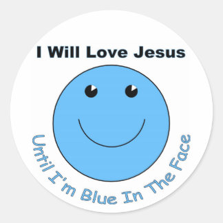 Liefde Jezus gezicht Ronde Sticker