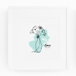 Liefde - John 3:16 Print, Poster papier (mat)