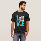 Liefde Joodse Daisy Chanoeka Pyjama Chanukah PJs T-shirt (Voorkant volledig)