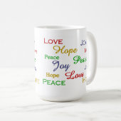 Liefde, Joy, Hope, Peace Mok (Voorkant rechts)