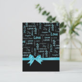 Liefde, Joy, Laughter, Laugh, Good Cpure words Briefkaart (Staand voorkant)