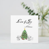 Liefde & Joy met Kerstmis - KAART (Staand voorkant)