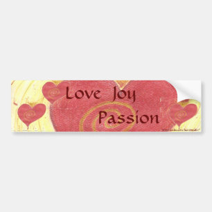 Liefde, Joy, Passie Bumpersticker