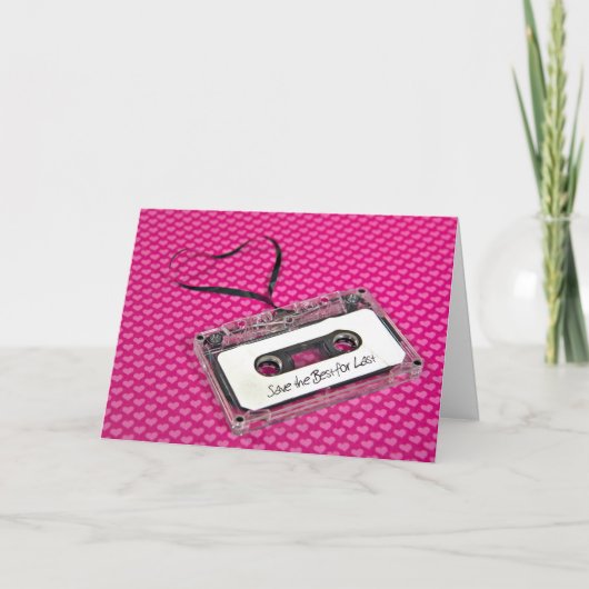 Liefde Jubileum Cassettebandje Kaart (Voorkant)
