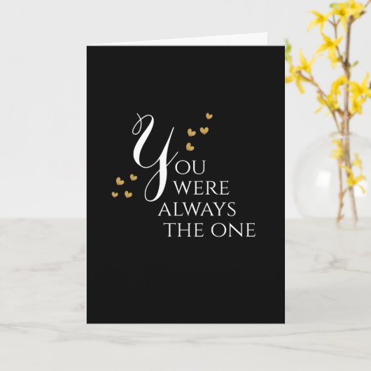 Liefde Jubileum Valentijn bruiloft liefde haar hem Kaart (Gele Bloem)