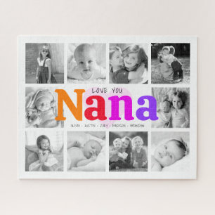 Liefde jullie Nana Colorful Rainbow 10 Foto Collag Legpuzzel