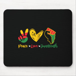 Liefde Juneteenth Black Pride Vrijheid 4th van jul Muismat